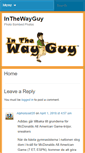 Mobile Screenshot of inthewayguy.com